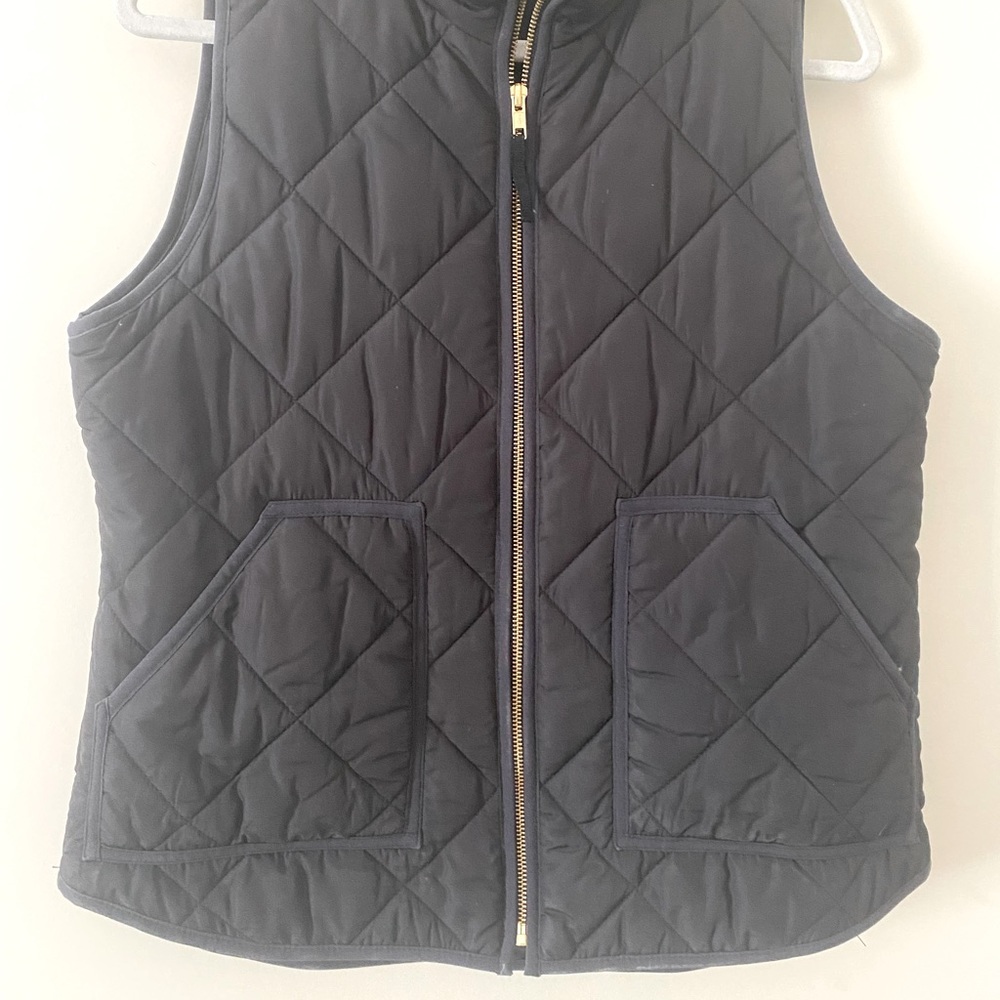 Black quilted Jcrew Vest